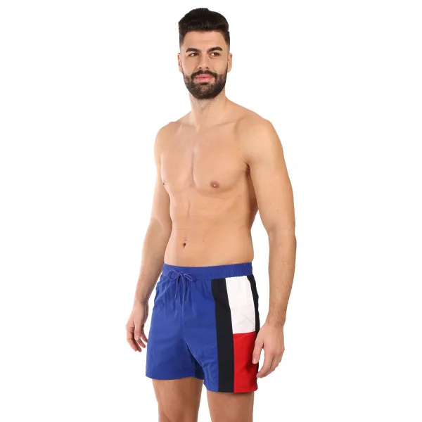 Pánske plavky Tommy Hilfiger modré (UM0UM03483 D03) L