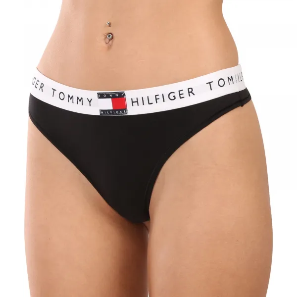 Dámska tangá Tommy Hilfiger čierna (UW0UW06039 BDS) M