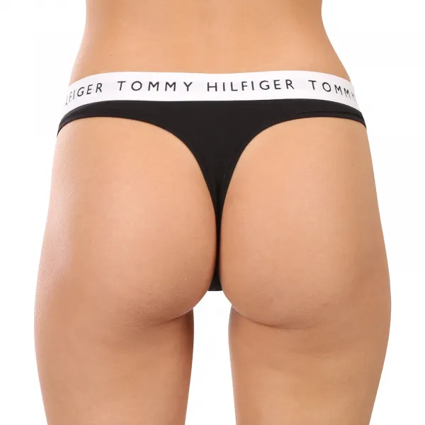 Dámska tangá Tommy Hilfiger čierna (UW0UW06039 BDS) M