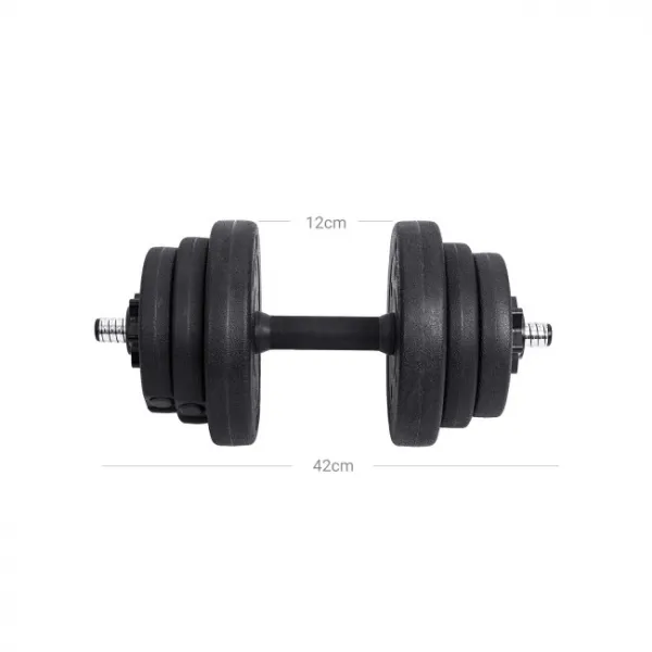 SONGMICS Sada 2 ks činek Arny 20 kg černá