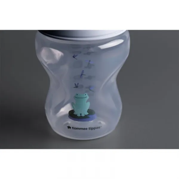 Tommee Tippee Natural Start Anti-Colic dojčenská fľaša Slow Flow 0m+ Frog 2x260 ml