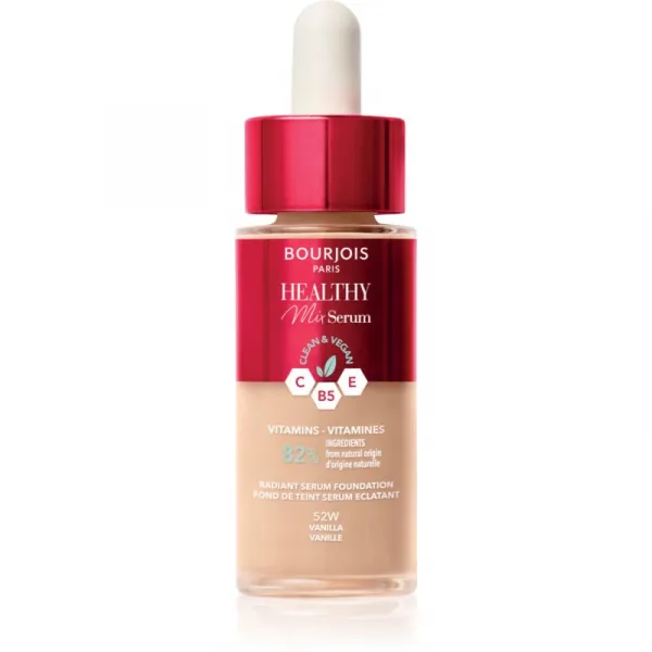 Bourjois Healthy Mix ľahký make-up pre prirodzený vzhľad odtieň 52W Vanilla 30 ml