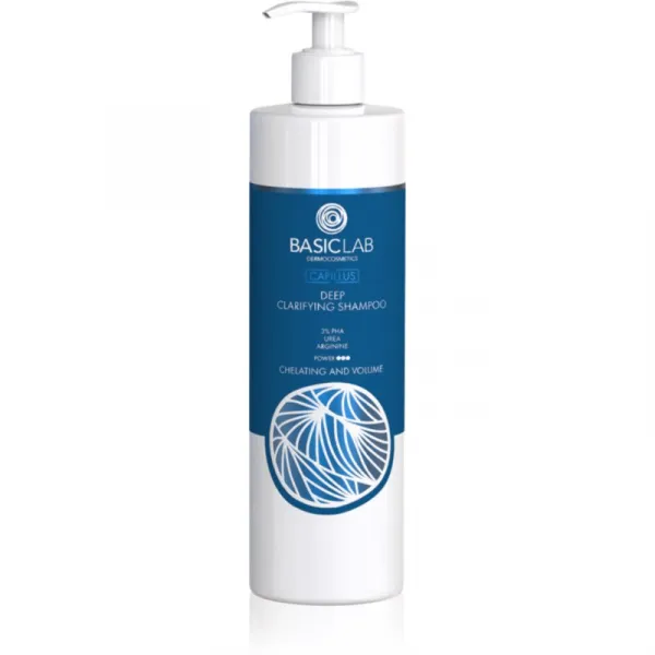 BasicLab Dermocosmetics Capillus hĺbkovo čistiaci šampón pre mastnú pokožku hlavy 300 ml