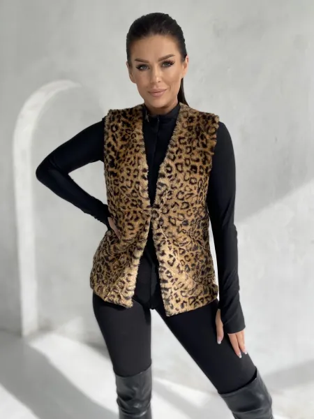 Brown vest Yups DT-031. R59