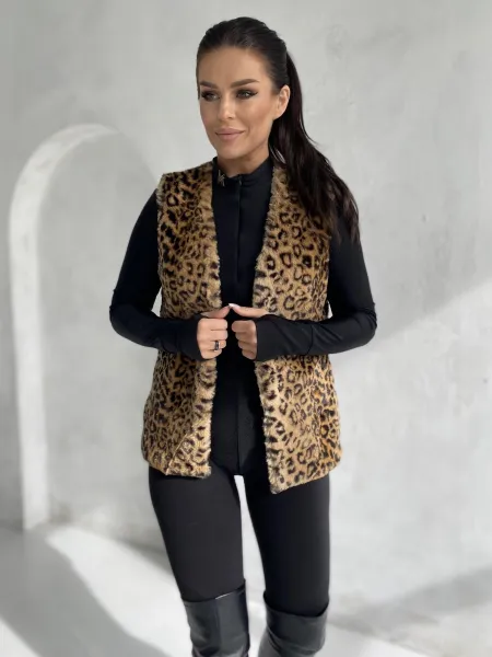 Brown vest Yups DT-031. R59