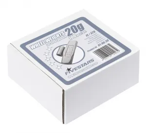 REDATS Fe vyvažovacie závažia na oceľové ráfiky 20g - 100 ks. FIVESTARS