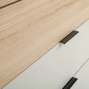 Szynaka Komoda Ryga 06 98 cm dub Riva/šedá