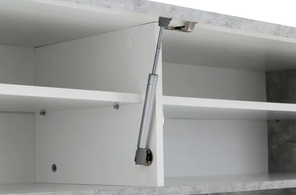 Szynaka Obývacia stena Okno 225 cm biela/betón