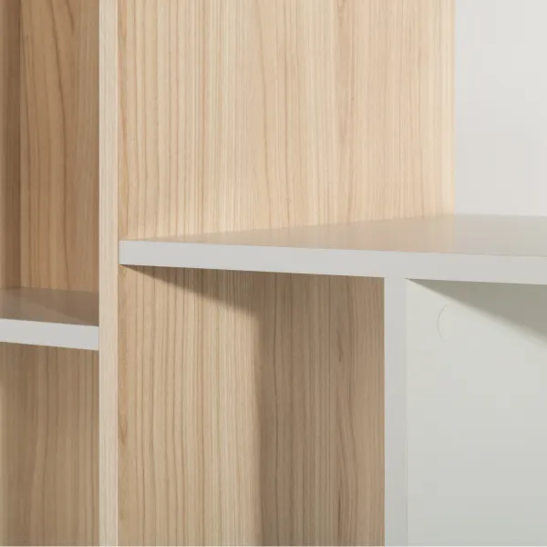 Szynaka Regál Ryga 07 120 cm dub Riva/šedý