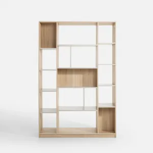 Szynaka Regál Ryga 07 120 cm dub Riva/šedý