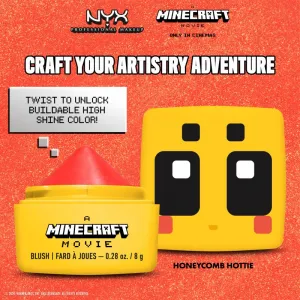 NYX Professional Makeup A Minecraft Movie lícenka odtieň Honeycomb Hottie 8 g