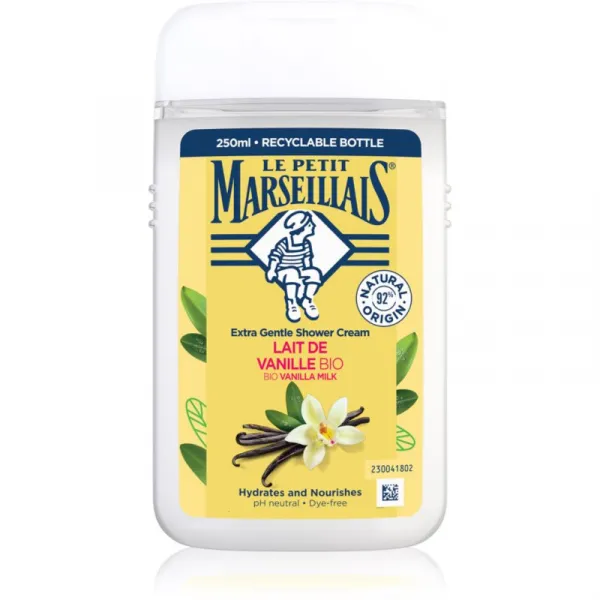 Le Petit Marseillais Vanilla Milk BIO krémový sprchový gél 250 ml