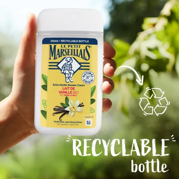 Le Petit Marseillais Vanilla Milk BIO krémový sprchový gél 250 ml
