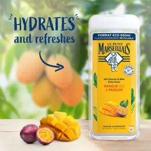 Le Petit Marseillais Mango Bio & Passion Fruit jemný sprchový gel 400 ml