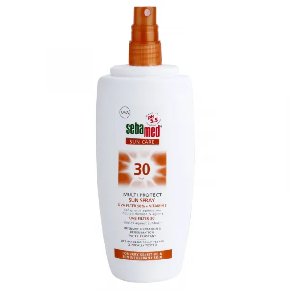 Sebamed Sun Care Multi Protect Sun Spray opaľovací sprej pre citlivú pokožku SPF 30 150 ml