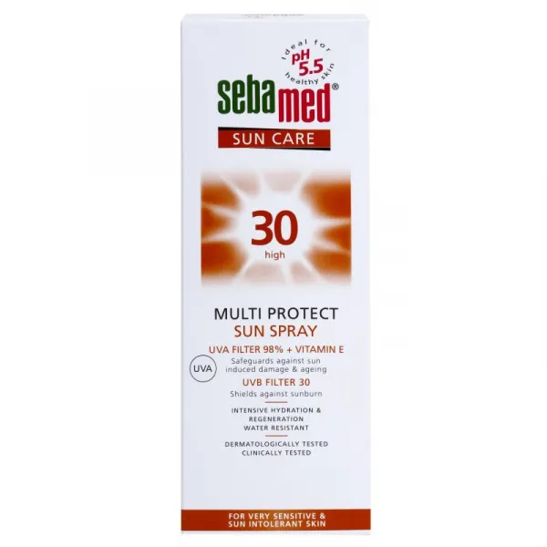 Sebamed Sun Care Multi Protect Sun Spray opaľovací sprej pre citlivú pokožku SPF 30 150 ml
