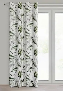 ArtFir Záves ELLEN K | biela/zelená 140 x 250 cm