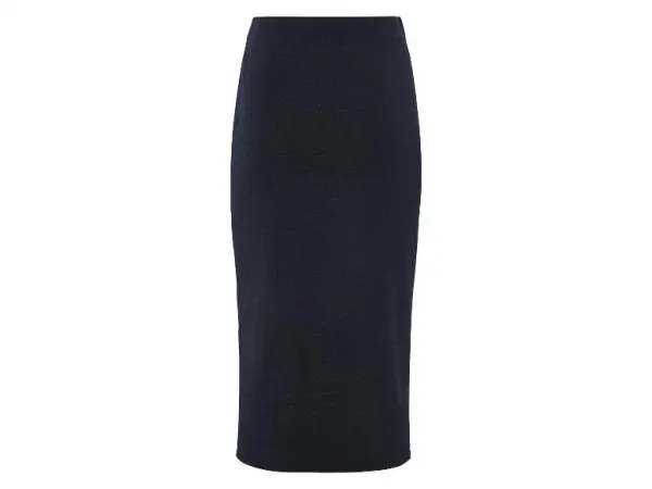esmara® Dámska midi sukňa (námornícka modrá, S (36/38))