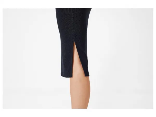 esmara® Dámska midi sukňa (námornícka modrá, S (36/38))