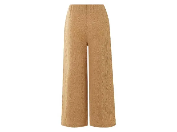 esmara® Dámske nohavice „Wide Leg“ v 7/8 dĺžke (hnedá, S (36/38))
