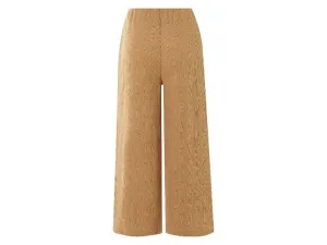 esmara® Dámske nohavice „Wide Leg“ v 7/8 dĺžke (hnedá, S (36/38))