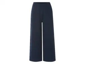 esmara® Dámske nohavice „Wide Leg“ v 7/8 dĺžke (navy modrá, S (36/38))
