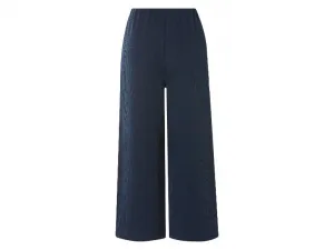 esmara® Dámske nohavice „Wide Leg“ v 7/8 dĺžke (navy modrá, S (36/38))
