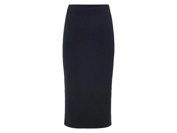 esmara® Dámska midi sukňa (námornícka modrá, S (36/38))