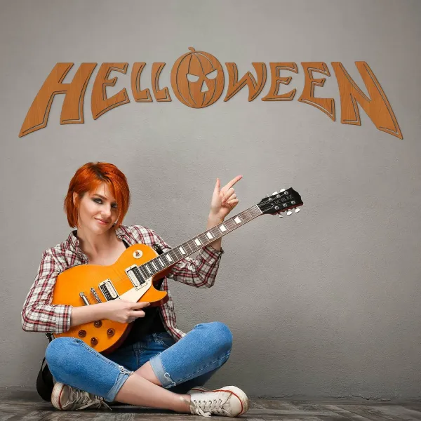Nástenné logo z dreva - Helloween