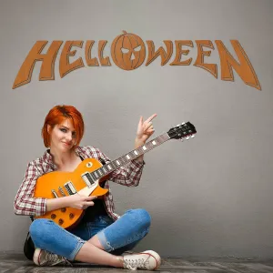 Nástenné logo z dreva - Helloween