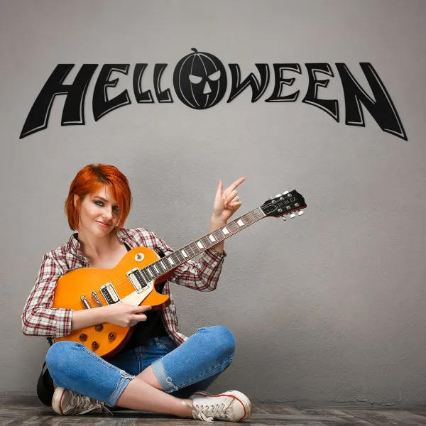 Nástenné logo z dreva - Helloween