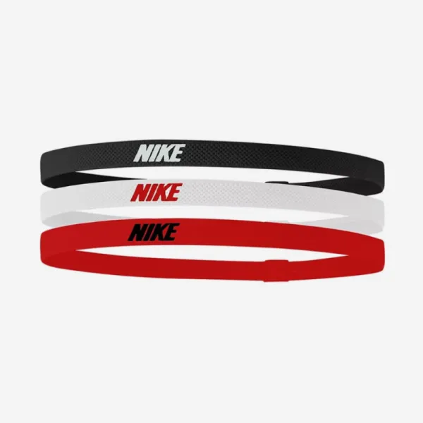 Čelenka NIKE ELASTIC HAIRBANDS 3PK BK WH UR