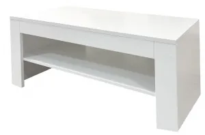 Szynaka Konferenčný stolík Selene 41 90 cm biely lesk/mat