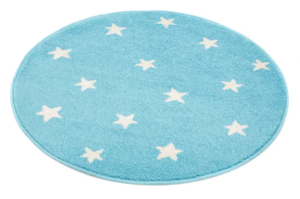 Koberec Agnella Funky Top Starf modrý kruh