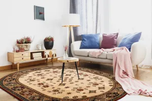 Koberec OMEGA TAROS terakota / červený ovál