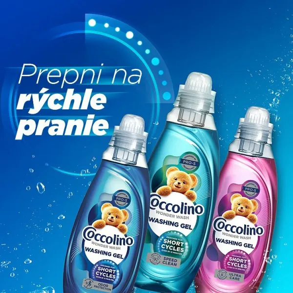 Coccolino Wonder Wash Speed Clean tekutý prací prípravok 37 praní 1480 ml 1ks