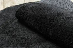 Koberec LINDO čierny kruh