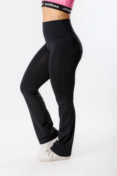 GoldBee Zvonové Legíny Push-Up Pro Lycra Black Barva: Black, Velikost: S