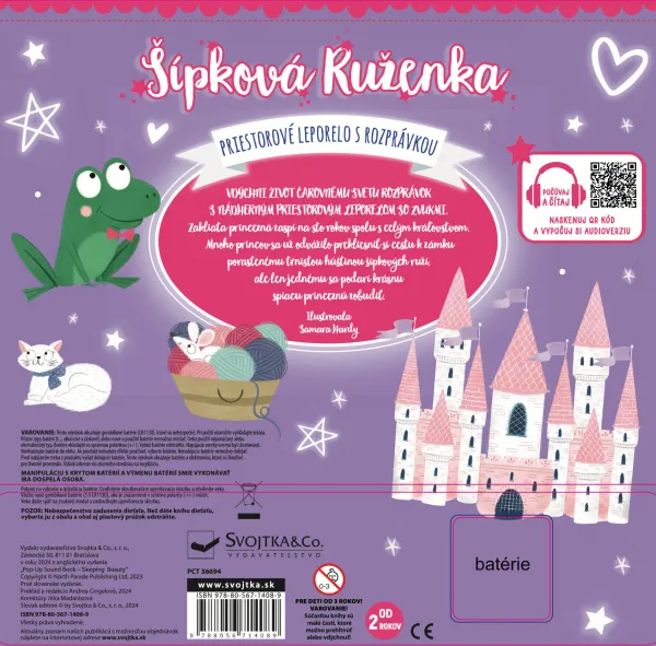 Šípková Ruženka - priestorové leporelo s rozprávkou so 6 zvukmi