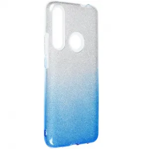 Samsung Galaxy A52 / A52 5G / A52s 5G SM-A525F / A526B / A528B, silikónové puzdro, lesklé, Forcell Shining, modrá/strieborná