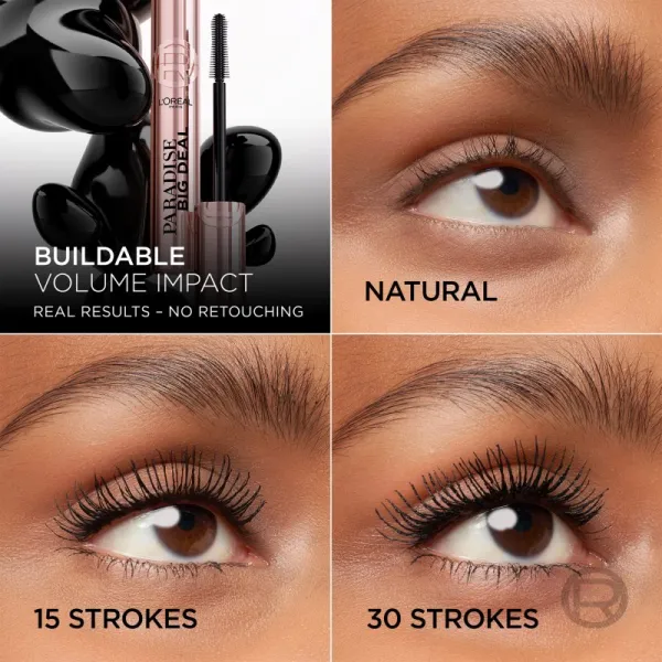 L’Oréal Paris Lash Paradise Big Deal objemová a predlžujúca riasenka odtieň Black 9.9 ml