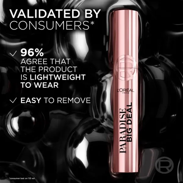 L’Oréal Paris Lash Paradise Big Deal objemová a predlžujúca riasenka odtieň Black 9.9 ml