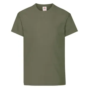 Khaki Children's T-shirt Original Fruit of the Loom