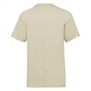 Beige Baby Cotton T-shirt Fruit of the Loom