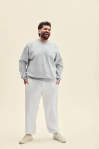 Light grey men's sweatshirt Set-in Sweat Fruit of the Loom