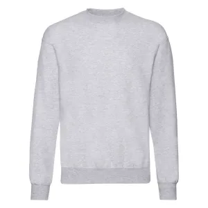 Light grey men's sweatshirt Set-in Sweat Fruit of the Loom