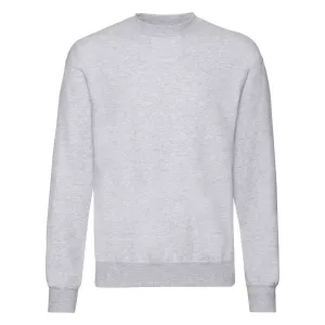 Light grey men's sweatshirt Set-in Sweat Fruit of the Loom
