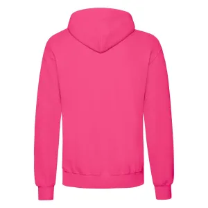 Men's Pink Hooded Sweat Fruit of the Loom