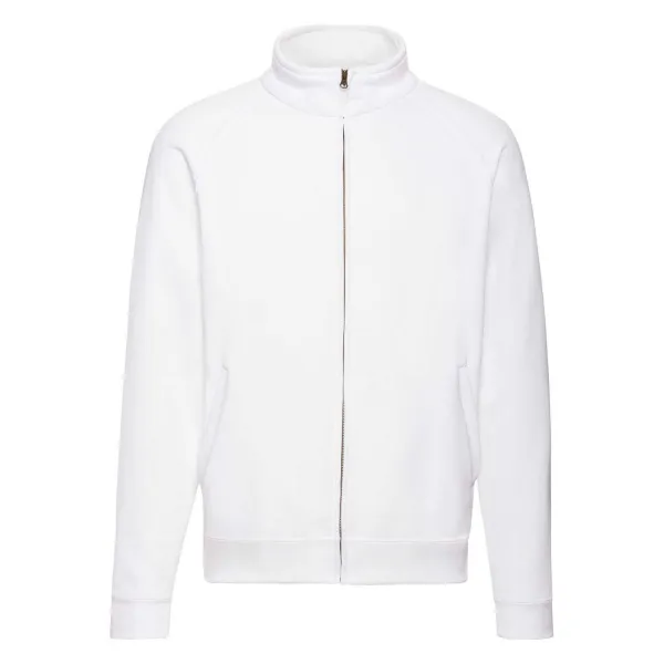 White Men's Sweat Jacket Fruit of the Loom