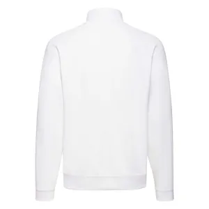 White Men's Sweat Jacket Fruit of the Loom